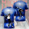 3D Футболка Майкл Джексон Поп-легенда Музыкальная икона Streetwear Хлопок Унисекс S-5XL