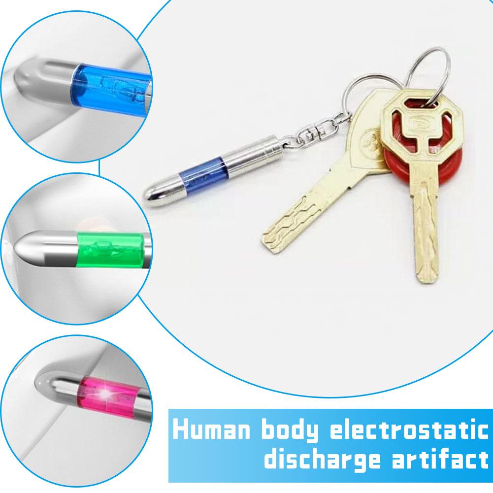 Антистатический брелок для ключей, автомобильный антистатический разрядник, портативный антистатический ключ-уничтожитель P P1L7