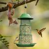 Metal Bird Feeder 3-Tier Hanging Hummingbird Feeder Bird Food Dispenser Folding Mesh