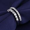 925 Silve Gorgeous Shiny Zircon Stone Ring For Women Engagement Wedding Luxury High Quality Fine Jewelry