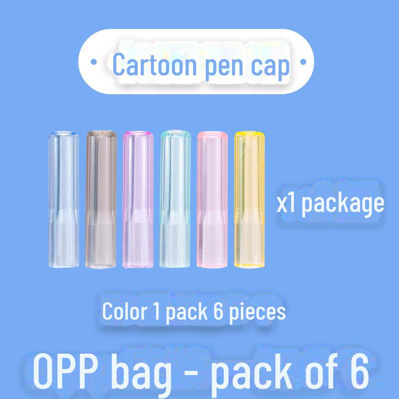 Детский мультяшный колпачок для карандаша с удлинителем отверстия - защитный чехол для учеников детского сада и начальной школы