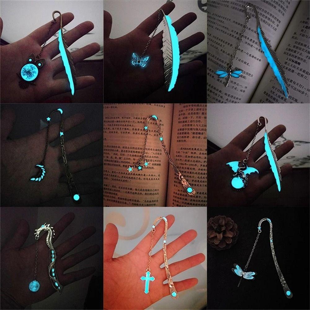 Pendant Butterflies Teachers Gift Feather Bookmarks Bookmark Luminous Bookmark Metal Bookmark
