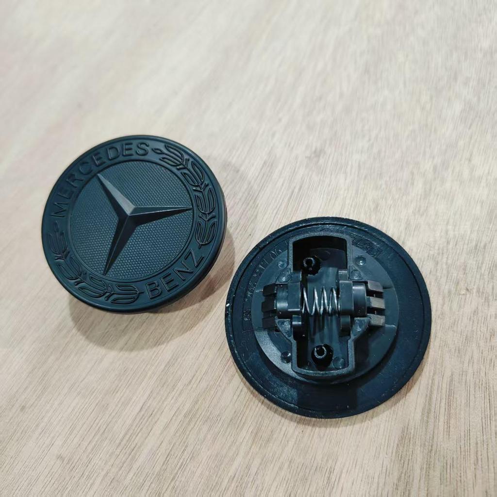 ABCERS Hood Emblem Decoration for Mercedes-Benz GLC, GLK, CLA, CLS – Flat Design with Spring