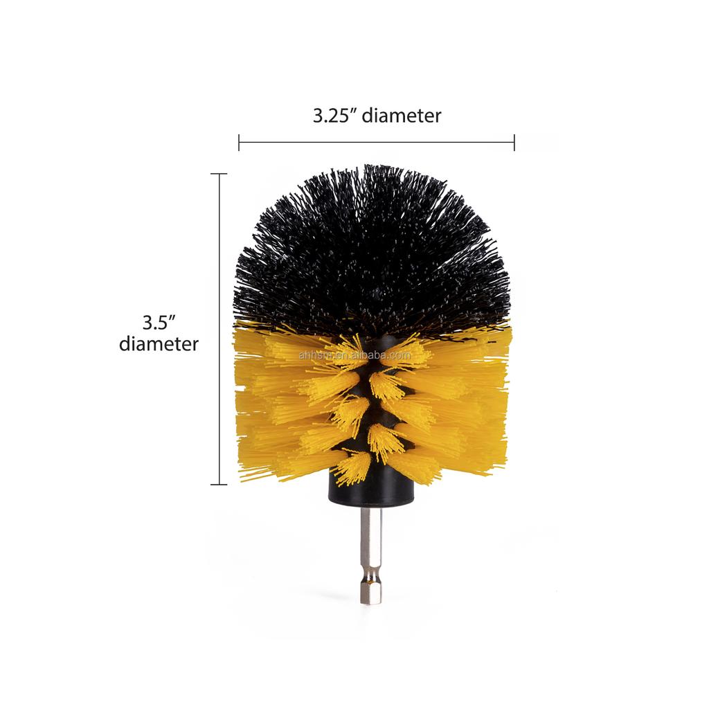 19pcs Eco-Friendly PP Car Cleaning Brushes Kit for Interior/Exterior Detailing with Scrub Pads Sponge & Power Scrubber