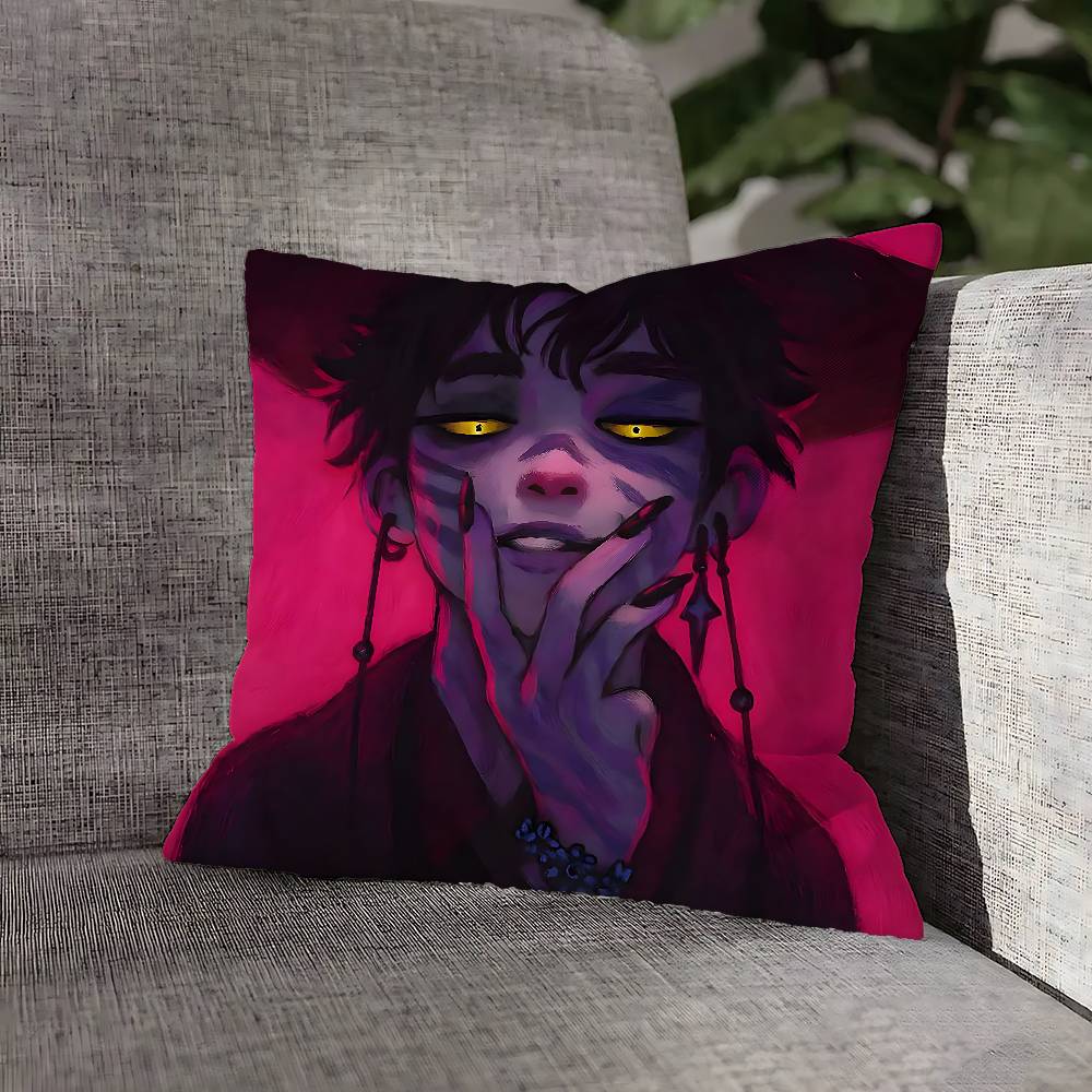 Kpop D-Demon H-Hunters Saja Pillow Case For Sofa Decor Home Car Office Room Printing Cushion Cover Decorations And Protector
