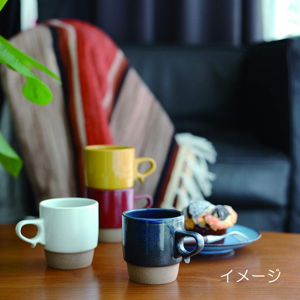 Hamato Hasami Ware Aizome Kiln Stax Mug Yellow 388521 300ml