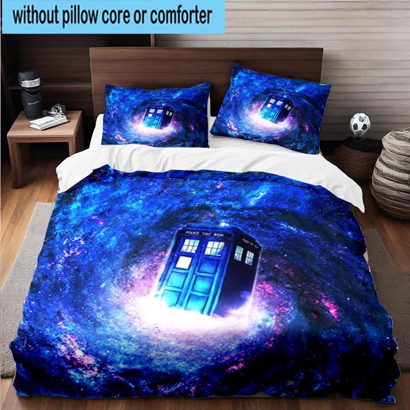 3PCS telephone booth 3pcs Bedding,Including 3PCS Duvet Cover And 2pcs Pillowcases Perfect for Christmas,Ideal for Bedroom, Dormitory