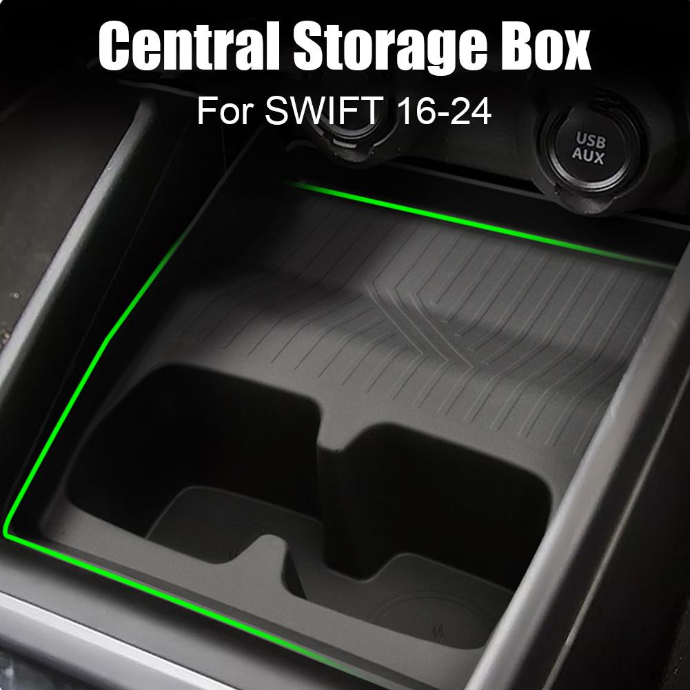 Бокс для хранения на центральной консоли автомобиля для Suzuki Swift 2016-2024 Держатель Лоток Органайзер для стаканов Бокс для хранения P8Z2