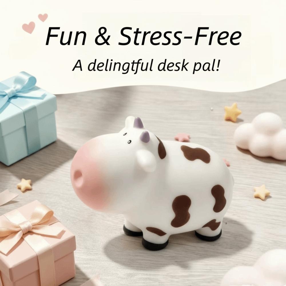 Soft Simulation Cow Fidget Toy Slow Rising Cow Slow Rebound Toy Simulation Cow Squishy Toy Adults