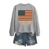 Women's Fashion Casual Long Sleeve Printed Round Neck Sweatshirt Top