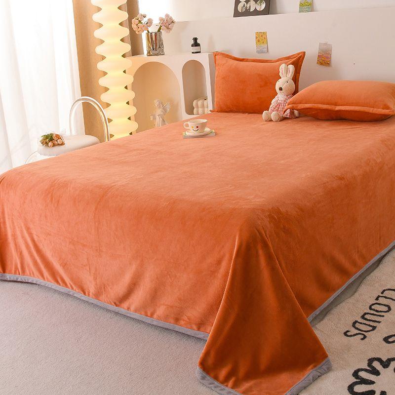 Простыни из молочного бархата, Зимний плюс бархат, Утолщенные, Мягкие, Приятные к коже, Бархатное одеяло, Двусторонний бархат, Тонкие зимние простыни двойного назначения