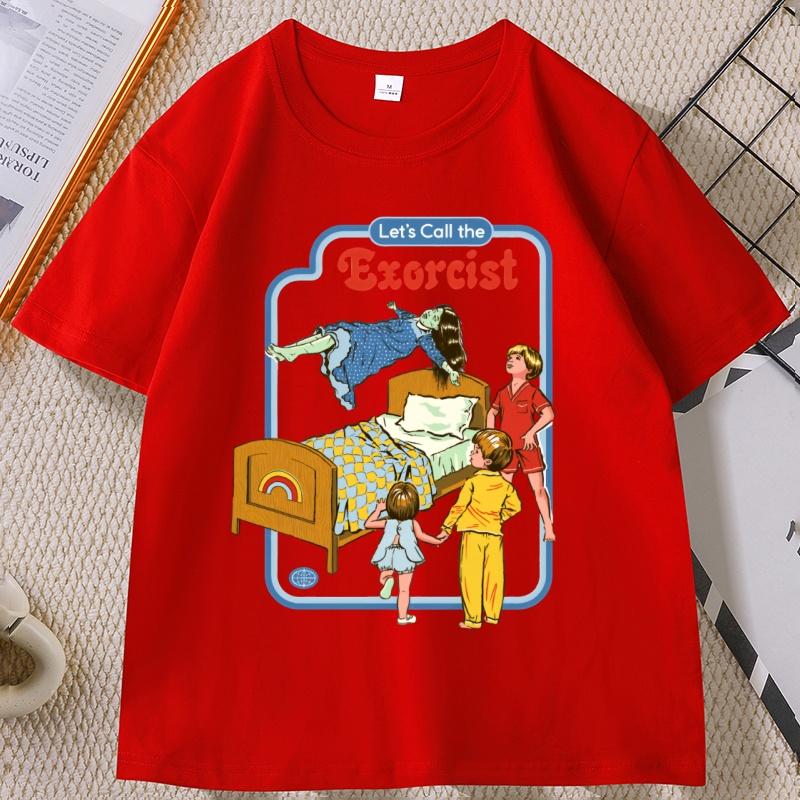Unisex LetS Call The Exorcist Funny Graphic TShirt Unisex Women Fashion Clothing Cotton Tops Fashion Summer Tee Shirt Clothes