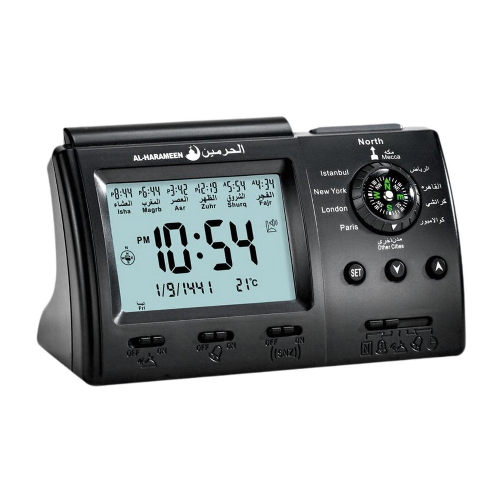 Азан Часы с Напоминанием о Молитве Светодиодные Цифровые Будильники для Мечети Исламский Мусульманский Календарь Температура Украшение для Дома Спальни Подарок