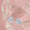 Милые серьги-гвоздики с маленьким цветком голубого цвета для девочек, корейские серьги с цветком орхидеи, женские модные украшения для вечеринок, подарки