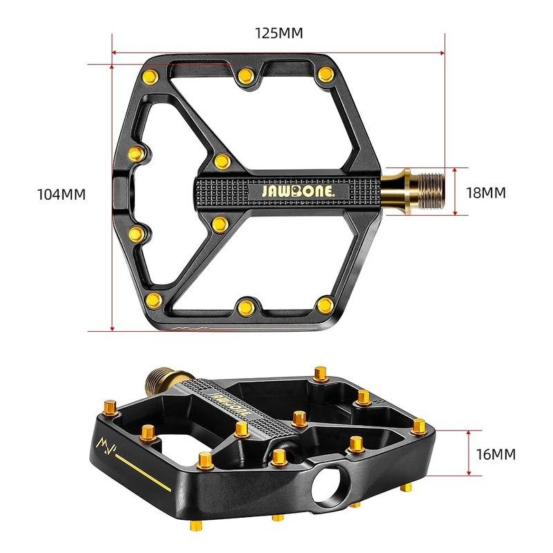 Jawbone MTB Велосипедные Педали Горного Велосипеда Плоские Педали Алюминиевые 9/16" Герметичный Подшипник Легкая Платформа Велосипедные Аксессуары