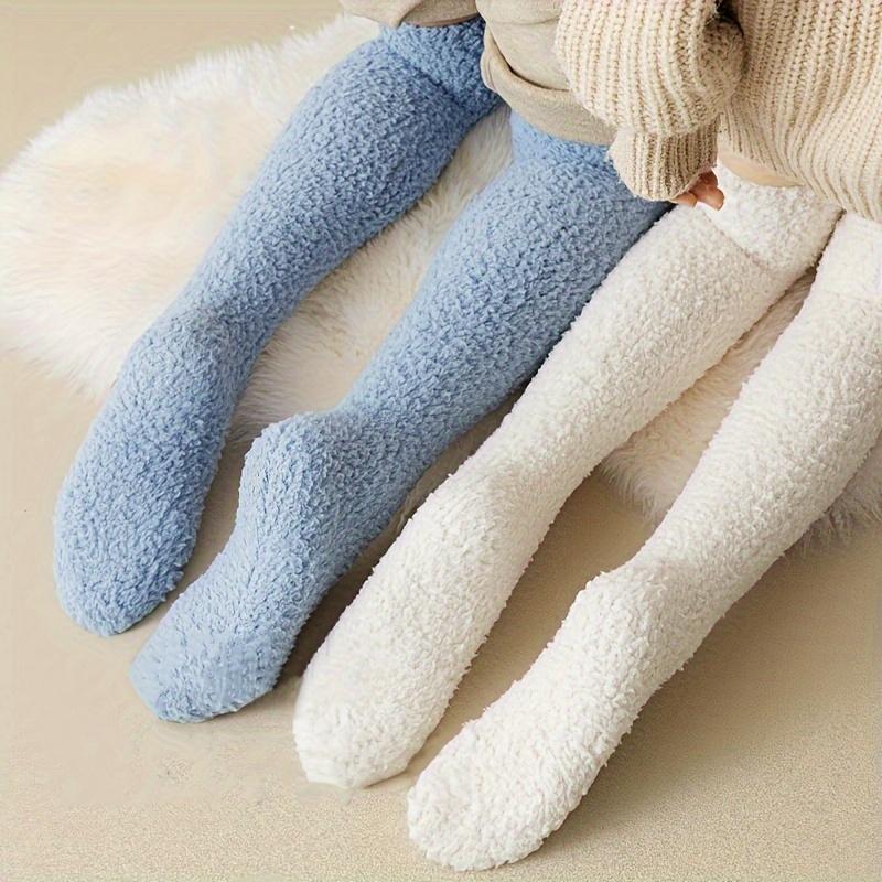 Winter Cold Resistant and Warm Plush Socks Over The Knee Socks with Plush and Thick Calf Socks, Comfortable and Soft Outdoor Leg Covers for Couples