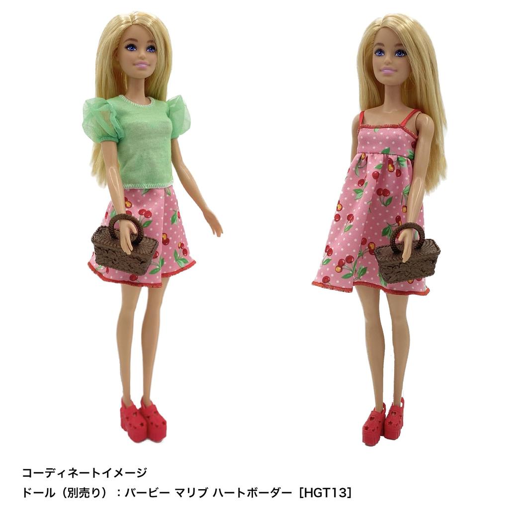 Набор из 2 кукол Mattel Barbie Fashion Flower Dress из фильма, виниловая кукла возрастом 10 лет и HJT33 Set/Appeared "Барби"! ? [Нарядная одежда] [Многоразовая сумка] [3