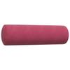 2 Piece Sofa Set with Cushions and Neck Rolls Burgundy Velvet