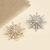 Amas Octagonal Star Brooch Women's Anti Glare Pin Korean Edition Suit Trendy Personalized Chest Flower Accessory