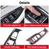 For BYD Song Plus DMI EV Interior Carbon Fiber Pattern Decorative Frame Cover Interior Modification Stickers Auto Accessories
