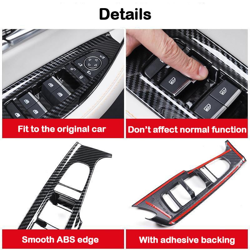 For BYD Song Plus DMI EV Interior Carbon Fiber Pattern Decorative Frame Cover Interior Modification Stickers Auto Accessories