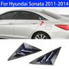 Для Hyundai Sonata 2011-2014 2x Наклейка на автомобиль Задняя жалюзи Окно Боковая крышка-жалюзи Отделка Вентиляционная решетка Совок Аксессуары Украшение автомобиля