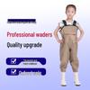 Tide-Chaser Children's Waterproof Wading Suit: One-Piece Clamming Overalls with Rain Boots for Beach and Kindergarten Adventures