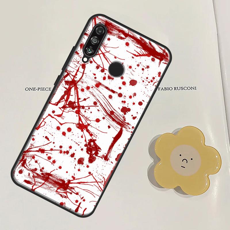 ХЭЛЛОУИН КРОВАВЫЕ ПОТЕКИ Для Huawei Nova Y91 Y60 Y70 Y90 Y61 3i 7i 8i 11i Nova 11 9 10 SE P20 P40 Lite P30 Pro Чехол