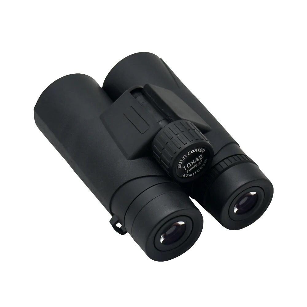 Бинокль высокой мощности HD 10x42, профессиональный туризм, HD телескоп, призма Bak4, профессиональный охотничий уличный бинокль