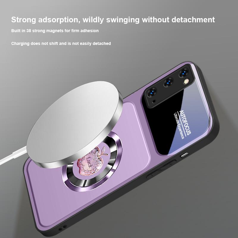 Абсолютное чувство удачи Для Magsafe Samsung S25 S25 Edge S25Ultra S8 9 10 20 S21 Pro 22 Plus S23 FE S24 Ultra Стеклянный Чехол для Телефона