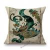Flamingo Bird Parrots Hand Drawing Illustration Art Cotton Linen Sofa Throw Pillow Case Home Decoration Car Seat Cushion Cover