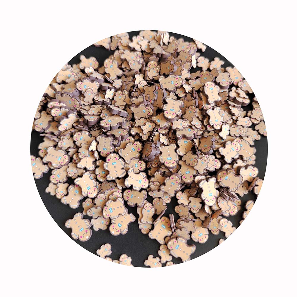 Christmas Polymer Hot Soft Clay 500g Lot Cute Gingerbread Man Sprinkles DIY Nail Art Scrapbook Phone Decor Crafts Artificial