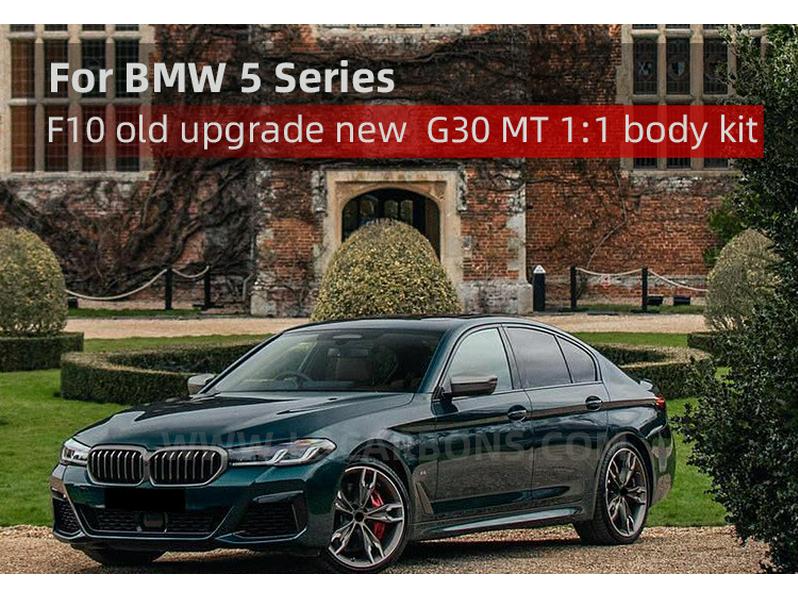 BMW 5 Series F10 to G30 M5 Full Body Kit: Front/Rear Bumpers, Headlights, Taillights, Hood