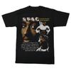 2PAC Тупак 2PACT Футболка Хип-хоп Уличный Европейский и Американский Портрет Старый Принт Ретро Рэп ВИНТАЖНАЯ Футболка4