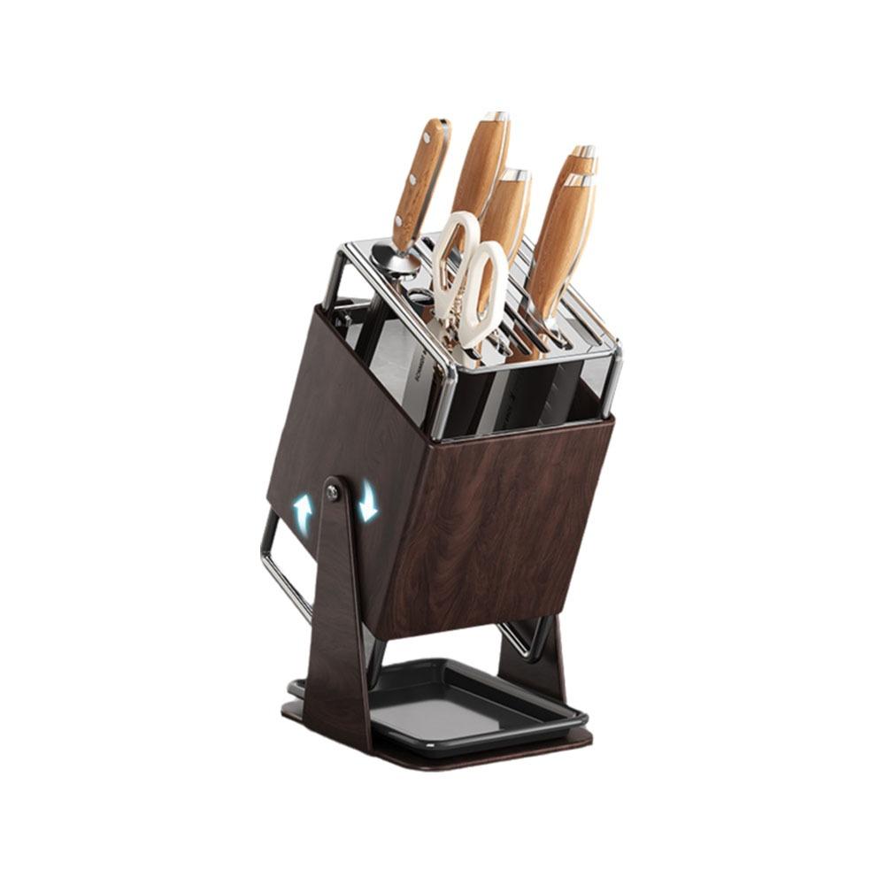 Anti-slip Stainless Steel Cutter Holder Stable Chopstick Bucket Modern Cutlery Organizer for Home