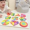 Montessori Geometric Shape Puzzle for Early Math Education - Toys for Boys and Girls Ages 1-4