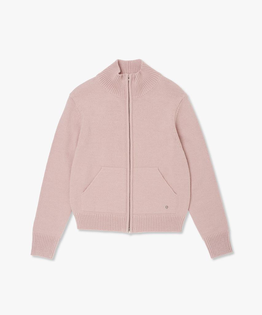 PLAC WOMEN High-Neck Zip-Up Knit_4 Colors