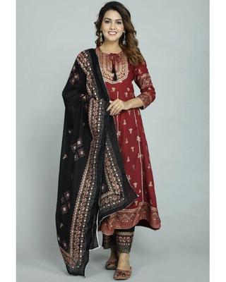 Женский топ-туника Anarkali Kurta Pant Dupatta Set Индийский Болливудский дизайнерский костюм Kurti Salwar Dress