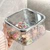 Hair Accessories Organizer Acrylic Storage Box Clear Hair Tie Organizer for Headband Laundry Pods Container Desktop Storage Box