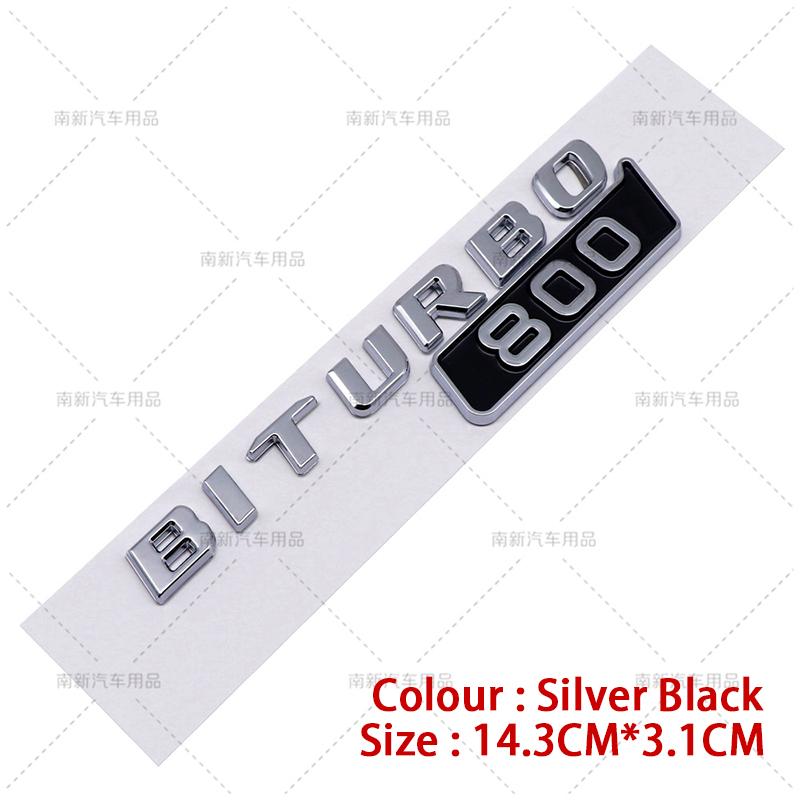 Biturbo 700 800 900 Fender Stickers Badge Rear Trunk Emblem For Benz Brabus G Class G700 G800 G900 W463 Car Styling Accessories TE8