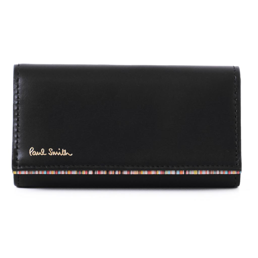 Мужской чехол для ключей Paul Smith в полоску, 30PAP7526650, 990, Черный