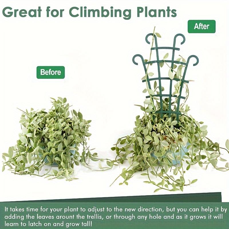 2/4/5 шт. штабелируемых опор для растений - прочная пластиковая решетка для использования в помещении и на улице, идеально подходит для винограда, роз, овощей