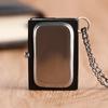 Anime Death Note Shape Black Suqare Quartz Pocket Watch