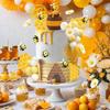 35Pcs Bee Cake Toppers, Honey Jar Topper, Creative Theme Party Decoration for Baby