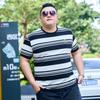 Толстая мужская футболка больших размеров с круглым вырезом и половиной рукавов, тонкая трендовая полосатая футболка с половиной рукавов, хлопковая летняя тонкая рубашка