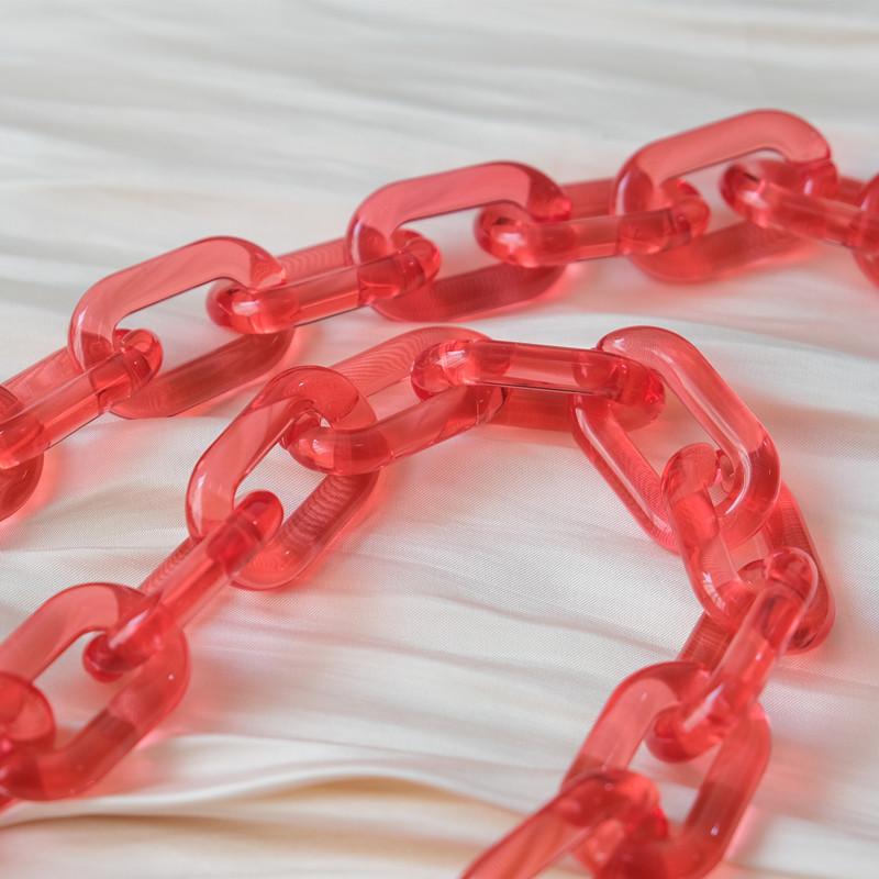 Новый аксессуар для телефона, цепочка со съемными деталями, матовая белая кожа через плечо из смолы, роскошный ремешок, чехол для телефона, цепочки, ярко-неоновая акриловая цепочка на плечо