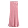 Fashion Kaslead Women's Silk Satin Skirt