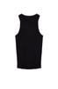 Women's Fashion Black Halter Neck Fitted Regular Length Ribbed Flexible Knitted Undershirt
