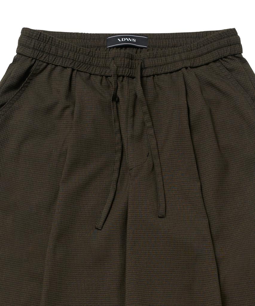 IDWS Fine Check Balloon Trouser Brown