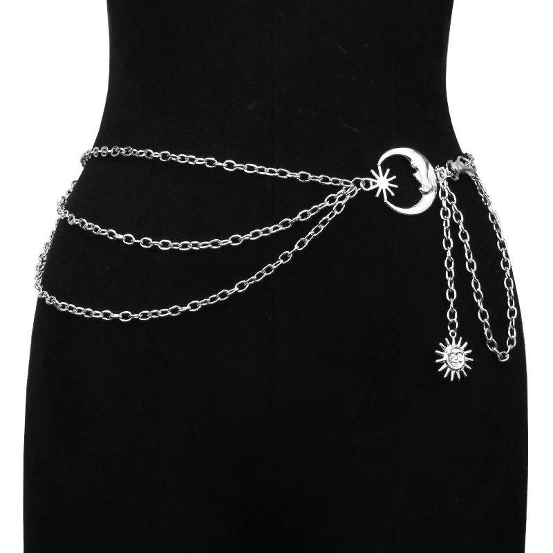 Women's Fashionable Metal Belt, Dress, Suit Accessories, Waist Chain